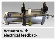 Actuator with electrical feedback